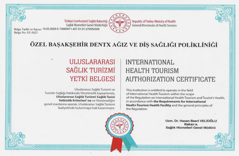 Sağlık turizmi belgesi başakşehir
